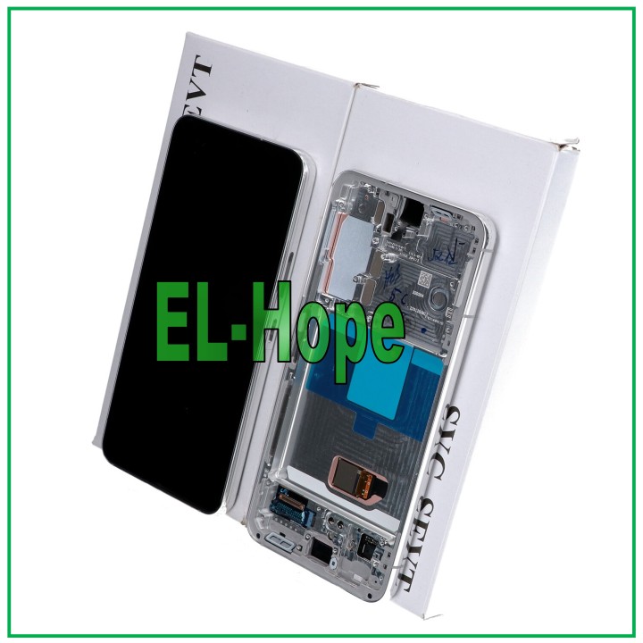 ORIGINAL LCD TOUCH DISPLAY SAMSUNG S22 SM-S901 FRAME CREAM WHITE GH82-27520B