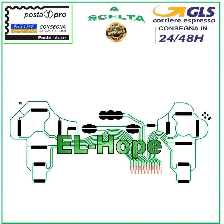 FLAT FLEX KEYBOARD CIRCUIT SA1Q194A FOR PLAYSTATION 3 PS3 JOYSTICK CONTROLLER