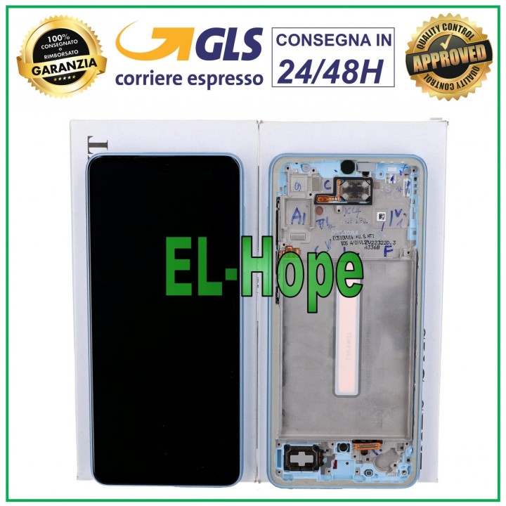 ORIGINAL FRAME LCD DISPLAY SAMSUNG A33 5G SM-A336F A336B TOUCH BLUE GH82-28143C