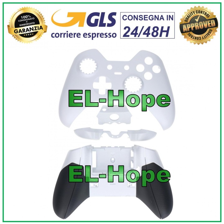 COMPLETE SHELL HOUSING CASE CASE FOR XBOX ONE ELITE 1 CONTROLLER WHITE
