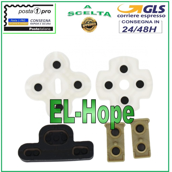SET OF INTERNAL RUBBER BUTTONS FOR PS3 PLAYSTATION 3 CONTROLLER RUBBER JOYPAD