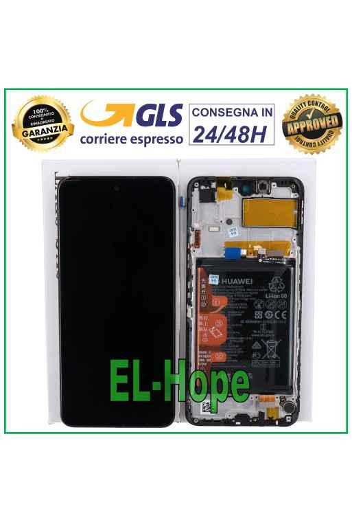 TOUCH DISPLAY + ORIGINAL LCD HUAWEI P SMART 2021 PPA-LX2 / HONOR 10X LITE BLACK