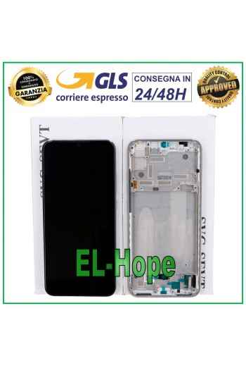 ORIGINAL LCD DISPLAY + FRAME XIAOMI MI A3 M1906F9 / Mi CC9E TOUCH SILVER WHITE