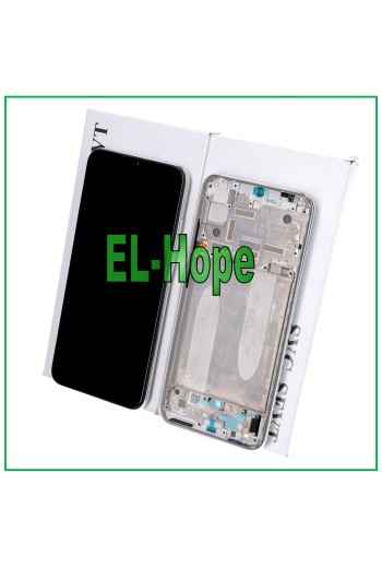 ORIGINAL LCD DISPLAY + FRAME XIAOMI MI A3 M1906F9 / Mi CC9E TOUCH SILVER WHITE