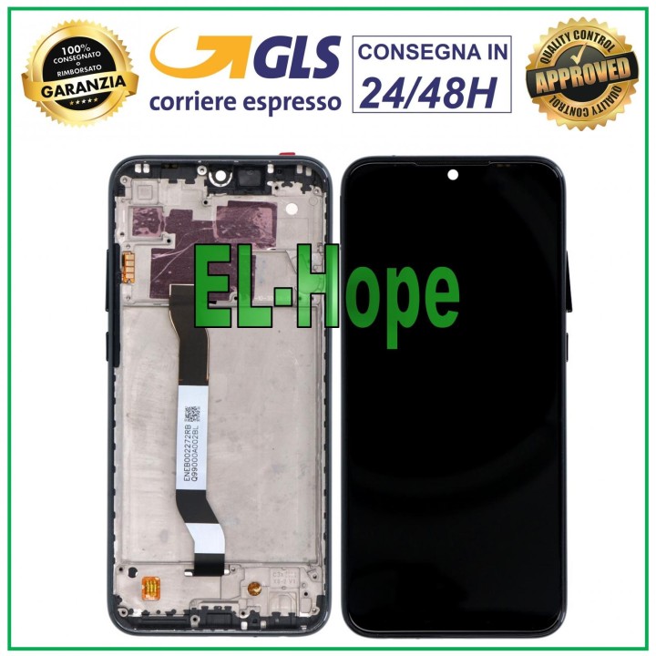 LCD DISPLAY + FRAME FOR XIAOMI REDMI NOTE 8T M1908C3XG TOUCH SCREEN BLACK SCREEN