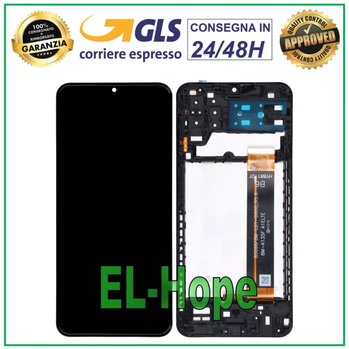 LCD DISPLAY TOUCH SCREEN FRAME SAMSUNG GALAXY A13 4G 2022 SM A135F FLAT BOE B6