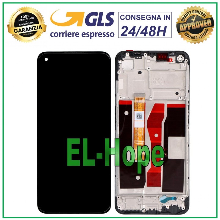 LCD DISPLAY + FRAME FOR OPPO A54 4G CPH2239 TOUCH SCREEN GLASS SCREEN BLACK