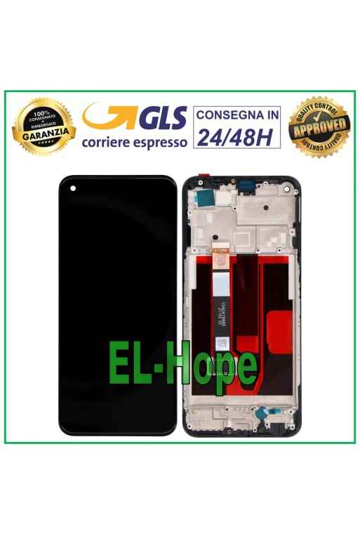 LCD DISPLAY + FRAME FOR OPPO REALME NARZO 30 5G RMX3242 TOUCH SCREEN BLACK GLASS