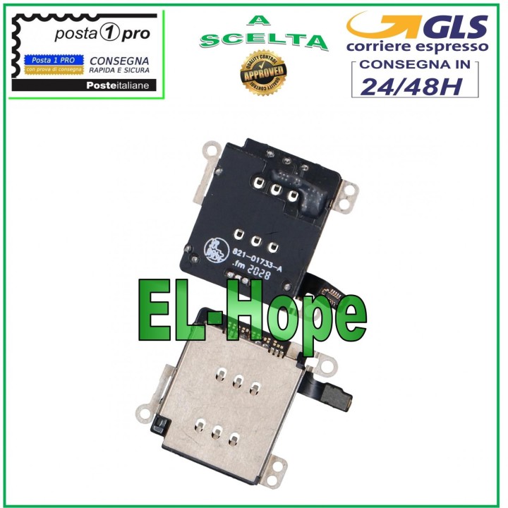 NANO SIM CARD READER FOR APPLE IPHONE XR A1984 A2105 821-01733-A