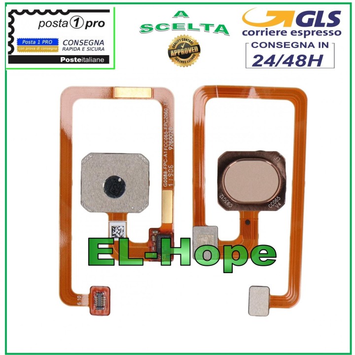 FLAT FLEX FINGERPRINT SENSOR KEY OPPO A7 CPH1901 ROSE GOLD