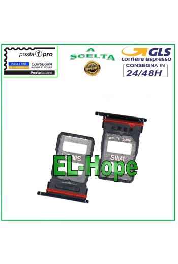 SLOT CARRIAGE COMPARTMENT HOUSING NANO SIM CARD 1 / SIM 2 FOR XIAOMI MI 11i BLACK