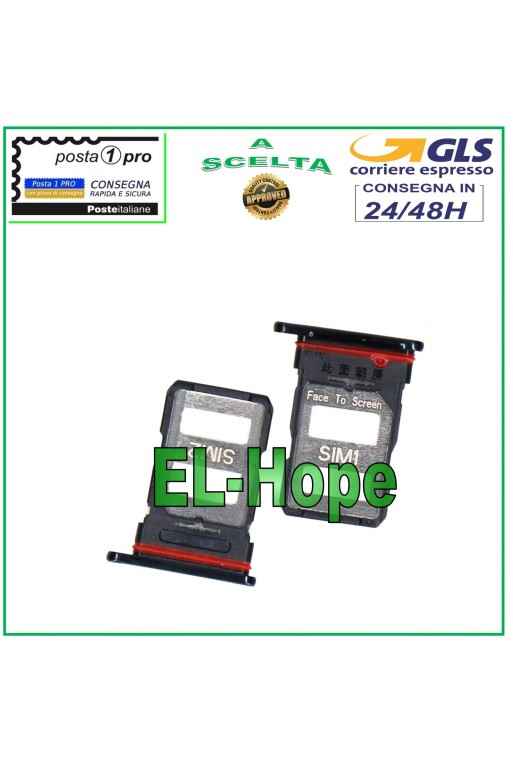 SLOT CARRIAGE COMPARTMENT HOUSING NANO SIM CARD 1 / SIM 2 FOR XIAOMI MI 11i BLACK