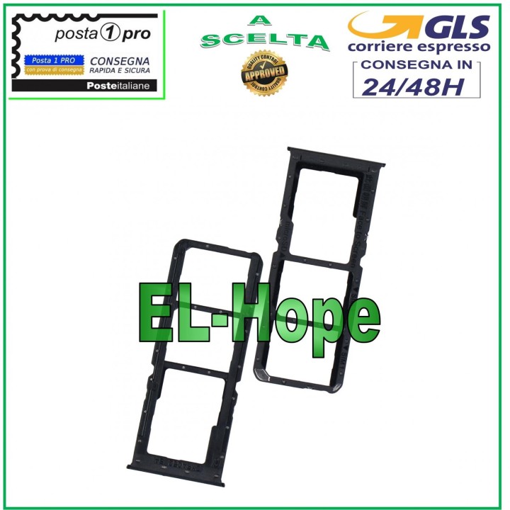 SLOT CARRIAGE SIM COMPARTMENT MICRO SD CARD OPPO A9 2020 CPH1937 CPH1939 CPH1941 BLACK