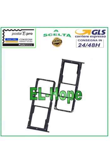 SLOT CARRIAGE COMPARTMENT NANO SIM CARD + MICRO SD FOR OPPO REALME C35 RMX3511 BLACK