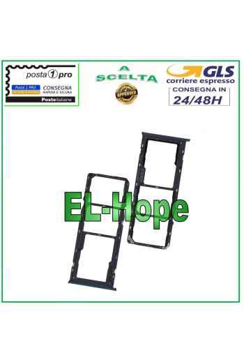 SLOT CARRIAGE SIM COMPARTMENT MICRO SD CARD FOR OPPO A15 CPH2185 / A15S CPH2179 BLACK