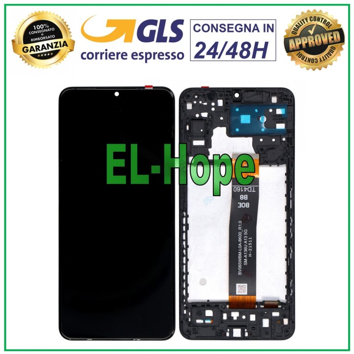 LCD DISPLAY + TOUCH SCREEN FRAME FOR SAMSUNG GALAXY A13 5G SM A136B A136U BLACK