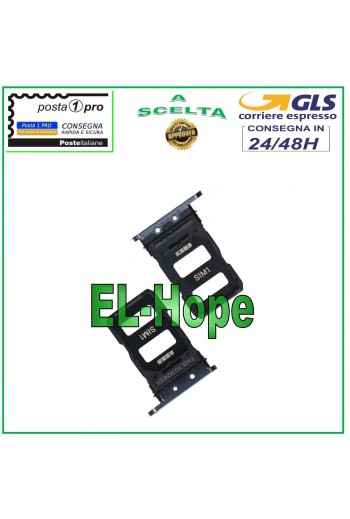 SLOT CARRIAGE COMPARTMENT HOUSING NANO SIM CARD 1 / SIM 2 FOR XIAOMI MI 11 BLACK