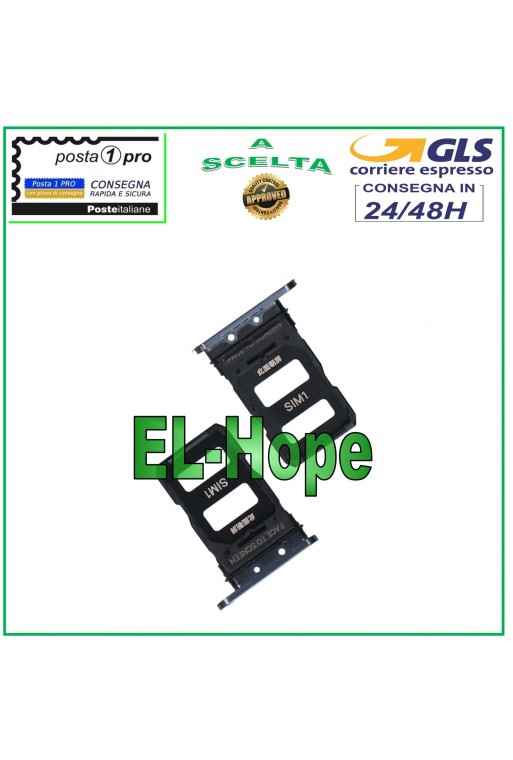 SLOT CARRIAGE COMPARTMENT HOUSING NANO SIM CARD 1 / SIM 2 FOR XIAOMI MI 11 BLACK