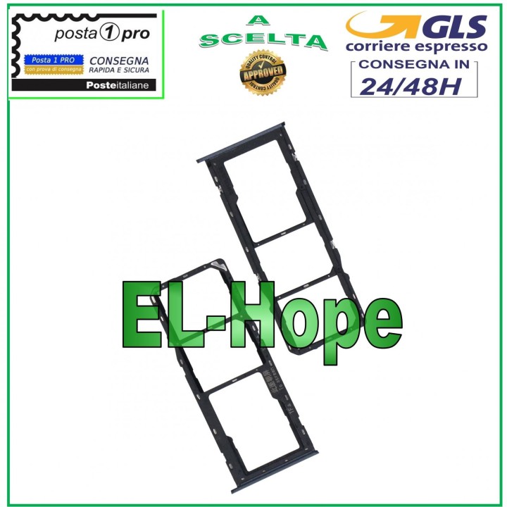 SLOT CARRIAGE SIM COMPARTMENT MICRO SD CARD FOR OPPO REALME C11 2020 RMX2185 BLACK