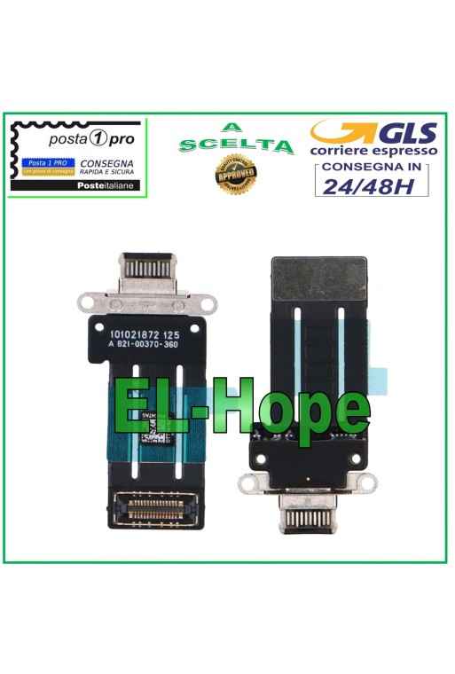 CHARGING CONNECTOR IPAD PRO 12.9 2021 5th Gen A2379 A2461 A2462 FLAT CHARGE BLACK