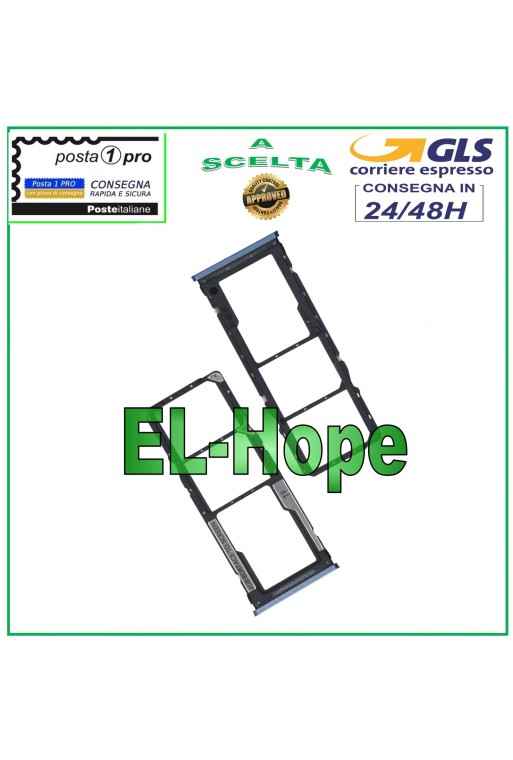 SLOT CART SIM CARD COMPARTMENT SD XIAOMI REDMI NOTE 9 PRO M2003J6 M2003J6B2G BLUE
