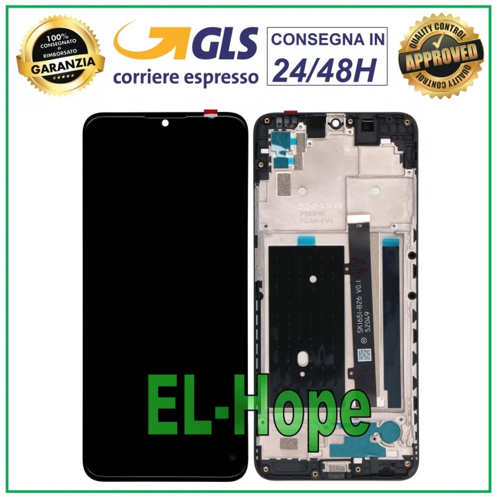 LCD DISPLAY + FRAME FOR ZTE BLADE A51 TOUCH SCREEN GLASS MONITOR SCREEN BLACK