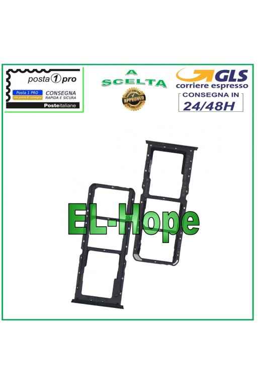 SLOT CARRIAGE SIM COMPARTMENT MICRO SD CARD FOR OPPO A7X PBMM00 PBBT00 BLACK HOUSING