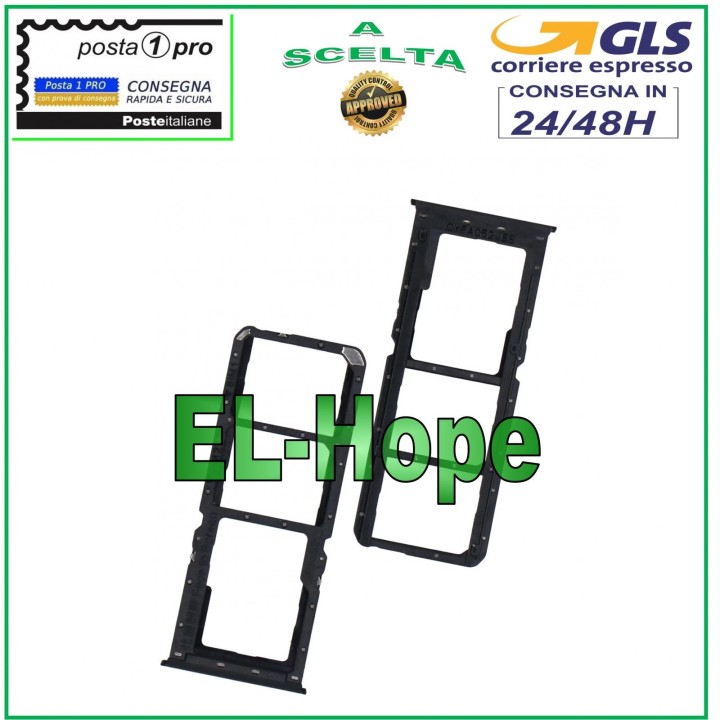 SLOT CARRIAGE SIM COMPARTMENT MICRO SD CARD OPPO A5 2020 CPH1931 CPH1933 PCHT30 BLACK