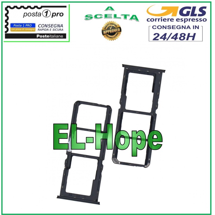 SLOT CARRIAGE SIM COMPARTMENT MICRO SD CARD FOR OPPO A7 A5S AX7 CHP1901 CHP1903 BLACK