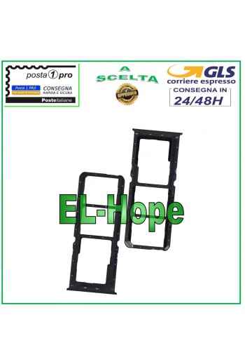 SLOT CARRIAGE COMPARTMENT NANO SIM MICRO SD CARD FOR OPPO A92 CPH2059 BLACK HOUSING