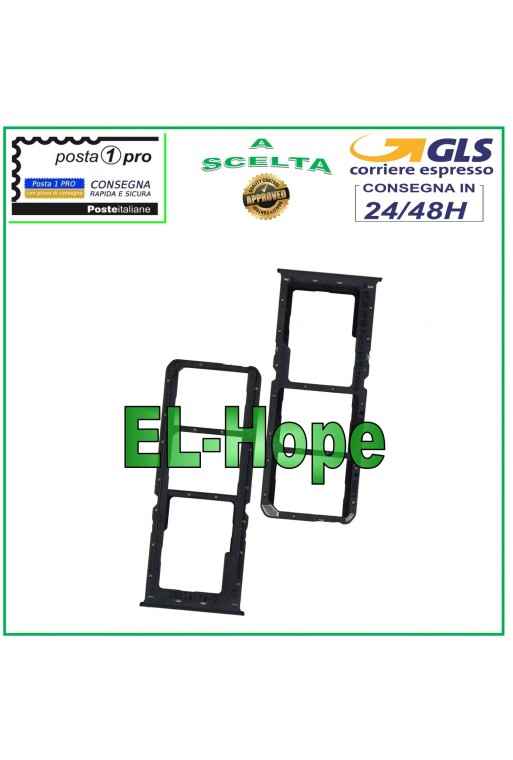 SLOT CARRIAGE COMPARTMENT NANO SIM MICRO SD CARD FOR OPPO A92 CPH2059 BLACK HOUSING