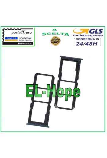 SLOT CARRIAGE SIM COMPARTMENT MICRO SD CARD FOR OPPO A53 2020 / A53S CPH2127 BLACK