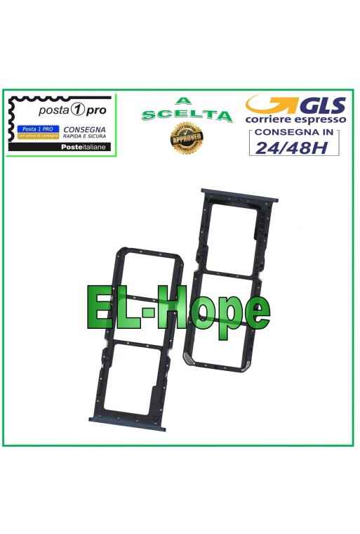 SLOT CARRIAGE SIM COMPARTMENT MICRO SD CARD FOR OPPO A53 2020 / A53S CPH2127 BLACK