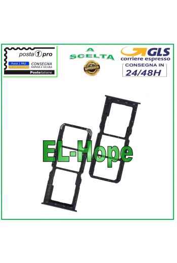SLOT CARRIAGE SIM COMPARTMENT MICRO SD CARD FOR OPPO REALME C21Y RMX3261 RMX3263 BLACK