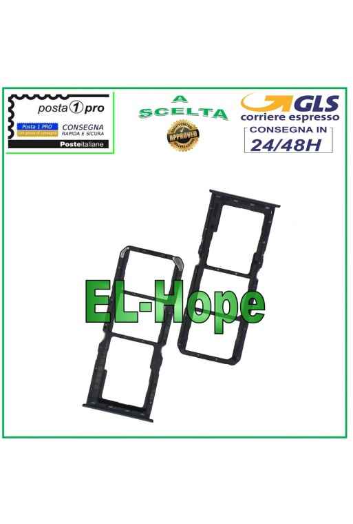 SLOT CARRIAGE SIM COMPARTMENT MICRO SD CARD FOR OPPO REALME C21Y RMX3261 RMX3263 BLACK