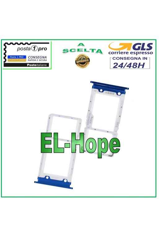 SLOT CART COMPARTMENT NANO SIM CARD + MICRO SD XIAOMI MI 9 LITE CC9 M1904F3BG BLUE
