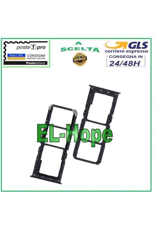 SLOT CARRIAGE COMPARTMENT NANO SIM CARD + MICRO SD FOR OPPO RENO 5 LITE CPH2205 BLACK