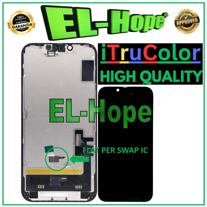 iTruColor SOFT OLED PREMIUM LCD DISPLAY FOR APPLE IPHONE 14 TOUCH SCREEN