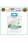 UNIVERSAL TRAVEL CHARGER 5V 10W + MICRO USB CABLE 1.2m WHITE