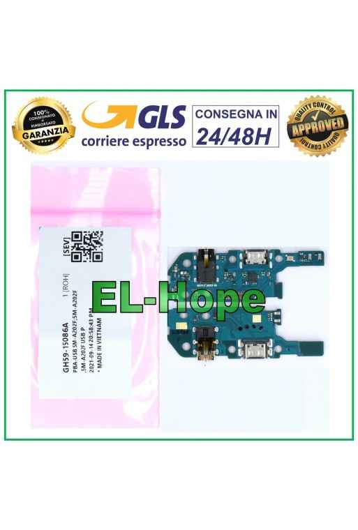 ORIGINAL DOCK CHARGING CONNECTOR 100% SERVICE SAMSUNG GALAXY A20E SM A202F