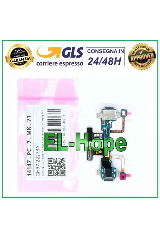 FLAT CONNECTOR CHARGING DOCK ORIGINAL SERVICE SAMSUNG GALAXY NOTE 9 SM-N960F
