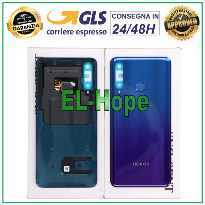 ORIGINAL BACK BODY HONOR 20 LITE HRY-LX1T L21T GLASS BATTERY COVER BLUE