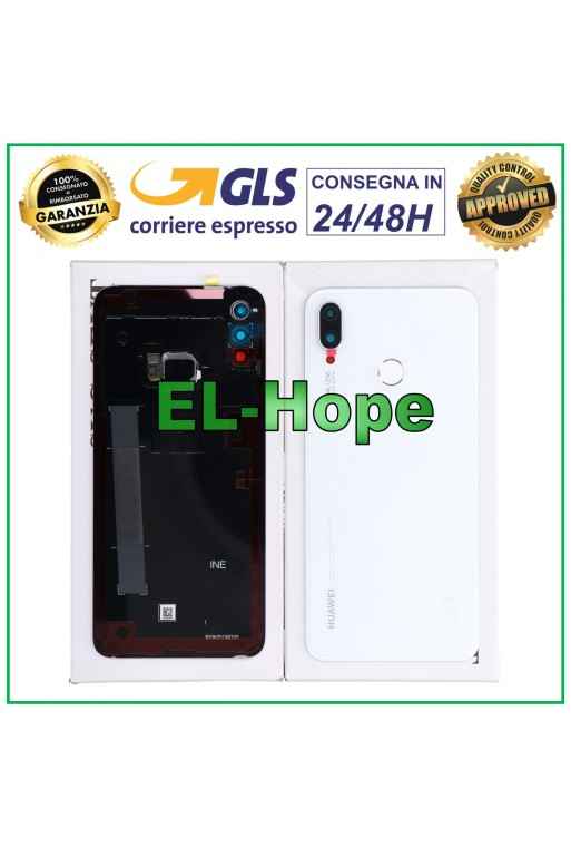 ORIGINAL HUAWEI P SMART PLUS INE-LX1 BACK BODY BATTERY COVER WHITE