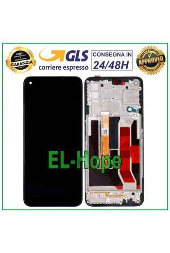 LCD DISPLAY + FRAME FOR OPPO A73 5G CPH2161 TOUCH SCREEN BLACK GLASS SCREEN