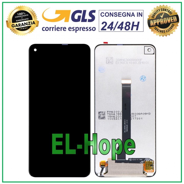 LCD DISPLAY SAMSUNG GALAXY M40 SM-M405 / A60 SM-A606 TOUCH SCREEN BLACK GLASS