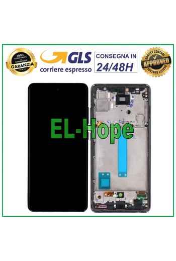 TFT LCD DISPLAY FOR SAMSUNG GALAXY A52S 5G SM A528 A528B TOUCH SCREEN FRAME BLACK