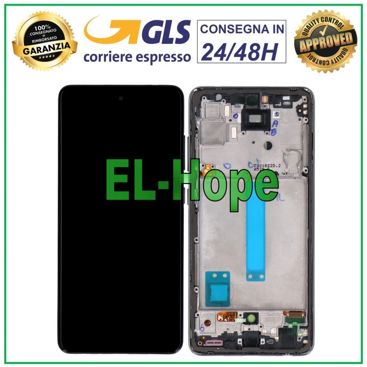 TFT LCD DISPLAY FOR SAMSUNG GALAXY A52S 5G SM A528 A528B TOUCH SCREEN FRAME BLACK