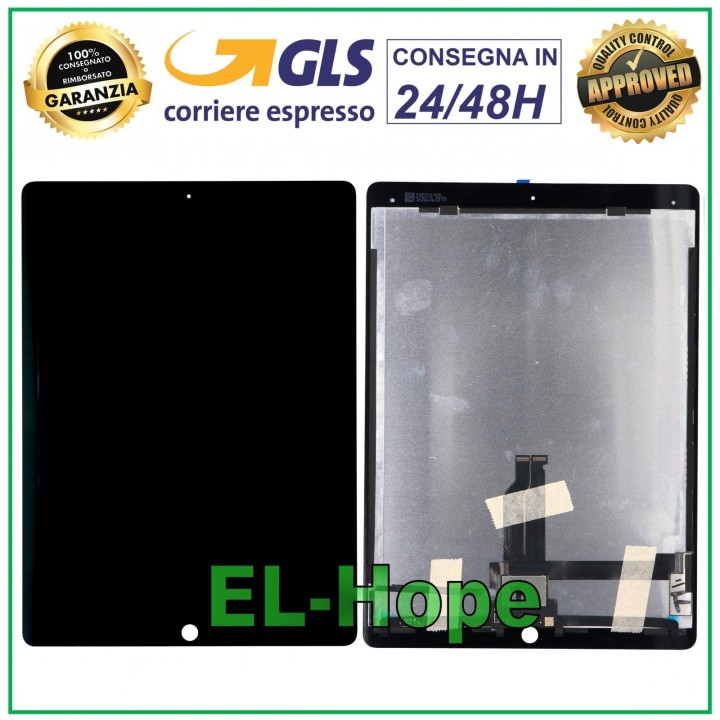 LCD DISPLAY TOUCH SCREEN FOR APPLE IPAD PRO 12.9  A1584 A1652 BLACK GLASS SCREEN