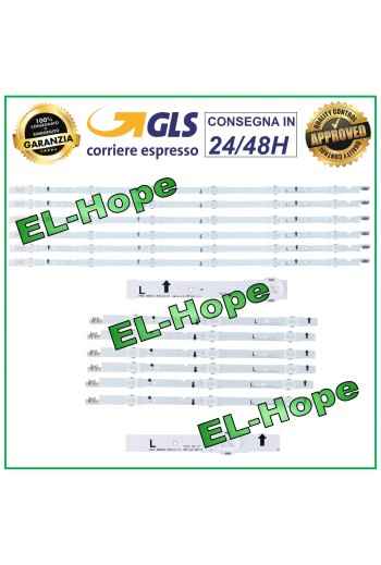 KIT 12 LED STRIP BARS FOR SAMSUNG TV D4GE-480DCA-R3/DCB 2014SVS48F-3228-R03/L06