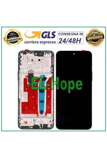 DISPLAY FRAME FOR HONOR X8 4G TFY-LX1 TFY-L026 TFY-L036 TOUCH SCREEN BLACK GLASS
